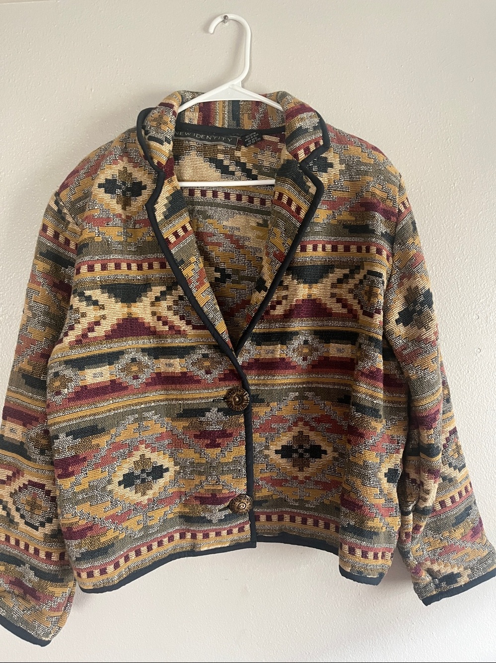 SW Tapestry Jacket Wooden Buttons 100% Cotton